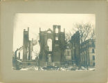 Ruins of South Hall after fire, The University of Iowa, 1901