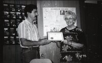 1990's  Dorothy Davis, Secretary of the Des Moines County Soil and Water Conservation District