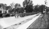 Soldiers marching in formation, 1918