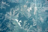 Unidentified aerial views of Des Moines County farmland