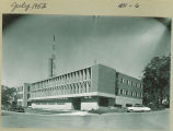New Communications Center on corner of Madison and College Streets, The University of Iowa, July 1953