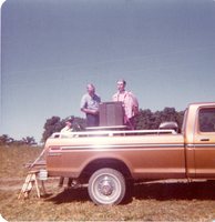 1976 Hazel Nardini Welcomes Guests at the Big Wyacondah watershed celebration