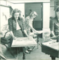 Art students painting, The University of Iowa, 1940