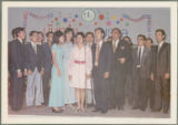 Indonesian students singing in honor of Earl O. Heady, 1972