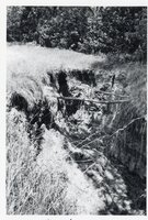 1970s Eroded gully in field