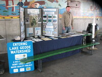 2014  Lake Geode Watershed display at Earth Day celebration.
