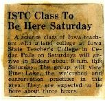 Iowa State Teacher's College visits Pine Lake. 