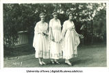 Women dressed as the Fates, The University of Iowa, 1920s?
