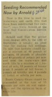1966 - Seeding Recommended Now by Arnold