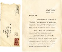 Garrett J. Hardin letter to Helen Patricia (Patsy) Wilson exchanging bookplates.