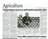 Petersen points to terraces as multi-benefit conservation effort