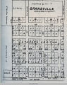Granville, IA, 1913 map; Richland Township; Mahaska County; Iowa