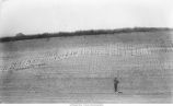Core of till, mantled with loess, looking south across Anamosa, Wyoming Road, Anamosa, Iowa, July 8, 1924