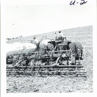 Russ Hartvigsen farm's minimum tillage equipment, 1969