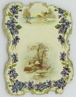Greeting Card With Violets