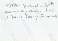 1994 - Davis County Soil Conservation District 50th Anniversary Dinner Held at Davis County Fairgrounds