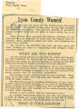 Lyon county women!
