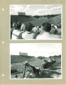 North-facing view of football game in Kinnick Stadium, the University of Iowa, 1950