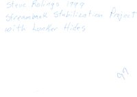 Steve Rolings's water quality project, 1990s
