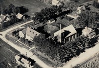 St. Joseph's Catholic Church in Garnavillo, Iowa -1941 Aerial view