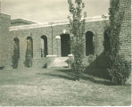 Exterior walkway between the central and south portions of the Art Building, The University of Iowa, 1936