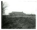 Southwest distant view of the back (south) side of State Gymnasium, 1913