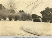 Carport circle in winter