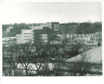 Hillcrest Residence Hall seen from the east, the University of Iowa, 1950s