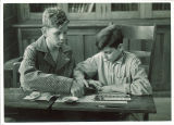 Boys painting in Perkins School, Children's Hospital, The University of Iowa, November 22, 1940
