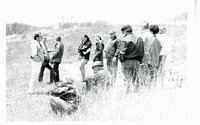Outdoor classroom in December, 1970