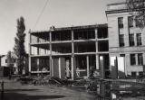View of 1st library addition construction, 1960