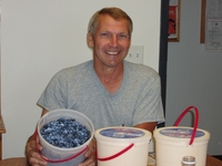 2007 Commissioner Robert Hinson and blueberries