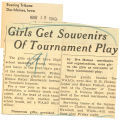 Girls get souvenirs of tournament play