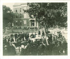 Laying the cornerstone for Macbride Hall, the University of Iowa, 1904