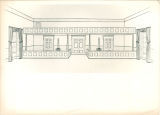 Architectural sketch of the House chamber in Old Capitol, The University of Iowa, May 26, 1905
