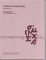 Statistical Laboratory Annual Report, July 1, 1990 to June 30, 1991