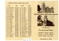 Albion United Methodist Church - 130 yrs