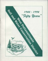 Awards Banquet Program for the 50th Anniversary Celebration of the West Pottawattamie County Soil and Water Conservation District. 