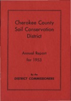Cherokee County Soil Conservation District Annual Report - 1953