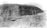 Niobrara chalk cliffs near Yankton, S.D., late 1890s or early 1900s