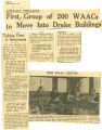 First group of 200 WAACs to move into Drake buildings