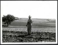 Man Standing on Jim Weston's Farmland