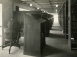 The tiers (stacks) of the newly opened library, 1925