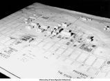 Campus map, The University of Iowa, between 1950 and 1955
