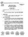 Business Meeting of the American Society of Andrology 1988