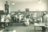 Students at school open house, The University of Iowa, June 1, 1930