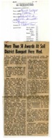 More than 50 awards at soil district banquet here Wednesday. 