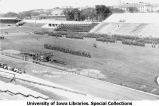 Governor's Day on Iowa Field, cadets receiving awards, The University of Iowa, 1925