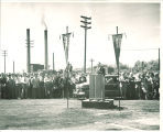 Ground-breaking ceremony for the Main Library, the University of Iowa, May 11, 1949