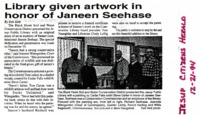 Former Commissioner Janeen Seehase Memory Honored